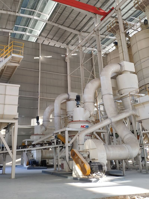 What is the process flow of vertical mill to produce pulverized coal?